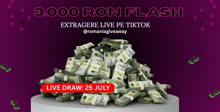 🎉 TokTok – FLASH GIVEAWAY – 3.000 RON CASH! #2 💸