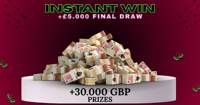 🎉 INSTANT WIN 🎉 +30.000 GBP  in premii garantate! 🎟️