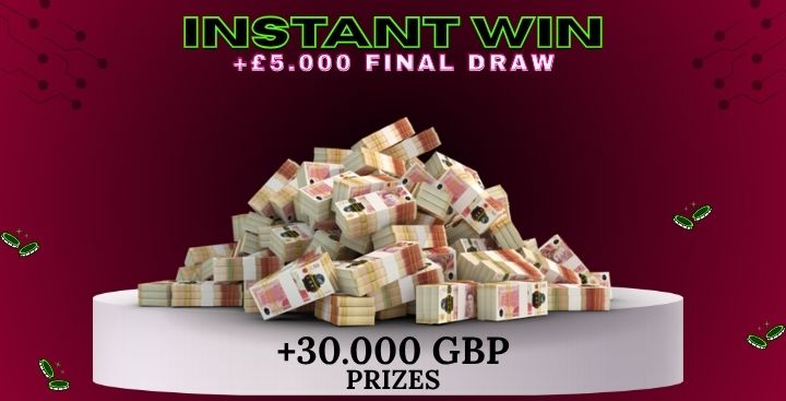 🎉 INSTANT WIN 🎉 +30.000 GBP  in premii garantate! 🎟️
